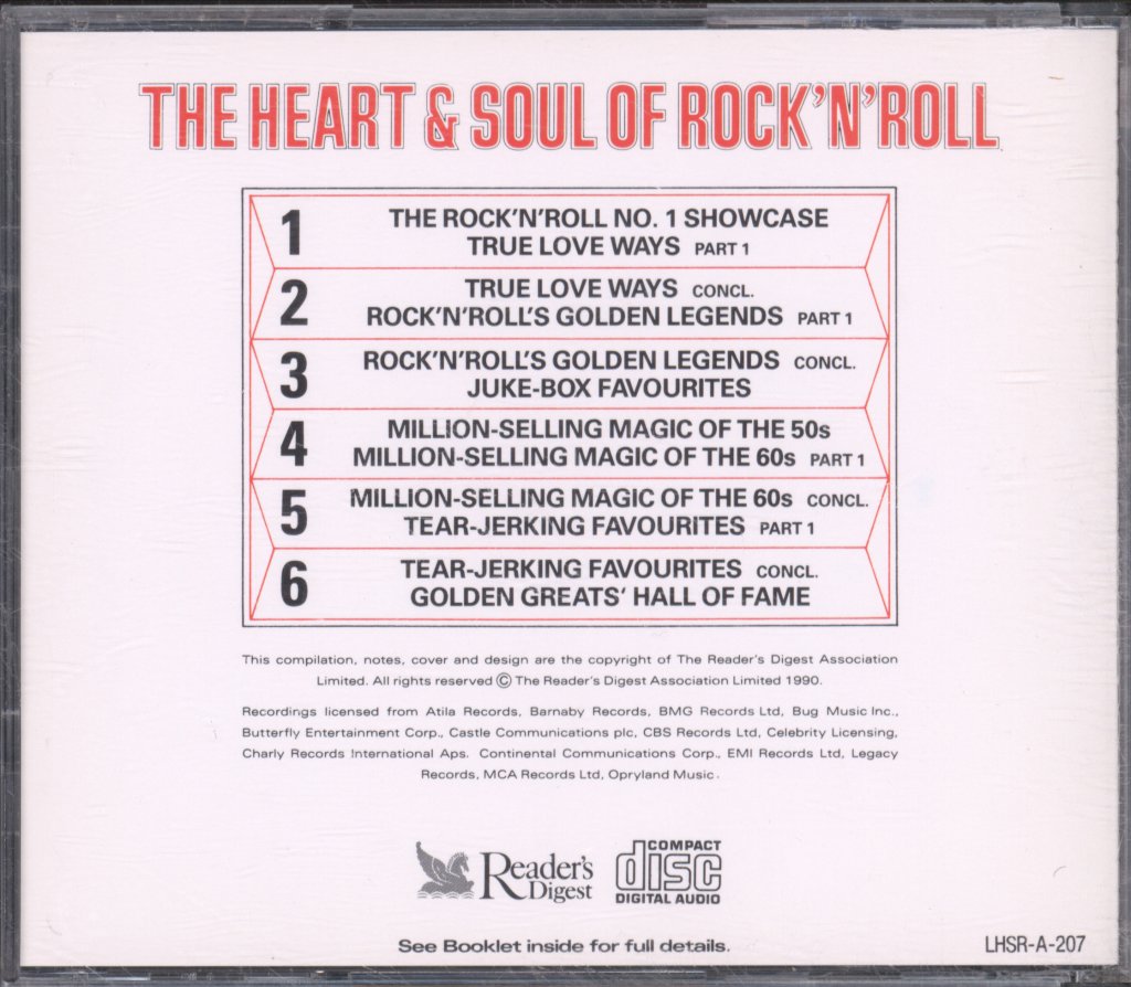 Various Artists - Heart & Soul Of Rock 'N' Roll - Cd Set