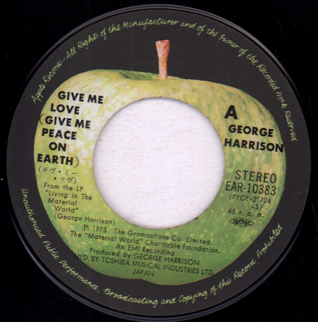 George Harrison - Give Me Love (Give Me Peace On Earth) - 7 Inch