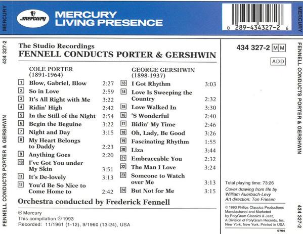 Frederick Fennell - Studio Recordings: Fennell Conducts Porter & Gershwin - Cd