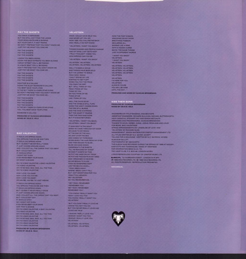 Transvision Vamp - Velveteen - Lp