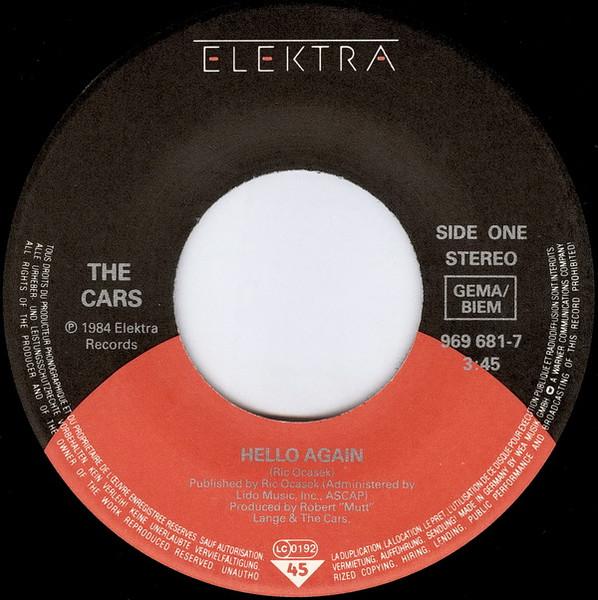 Cars - Hello Again - 7 Inch