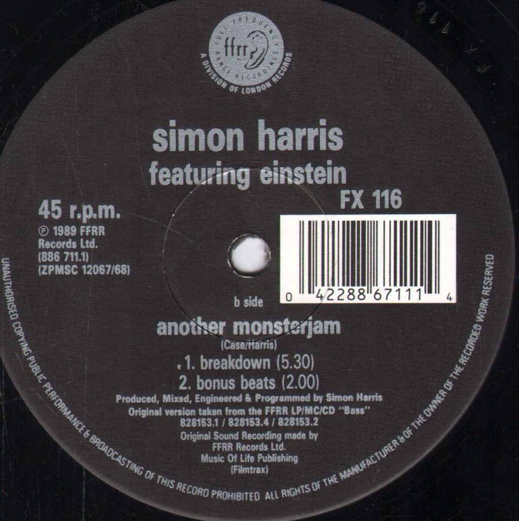 Simon Harris - Another Monsterjam - 12 Inch