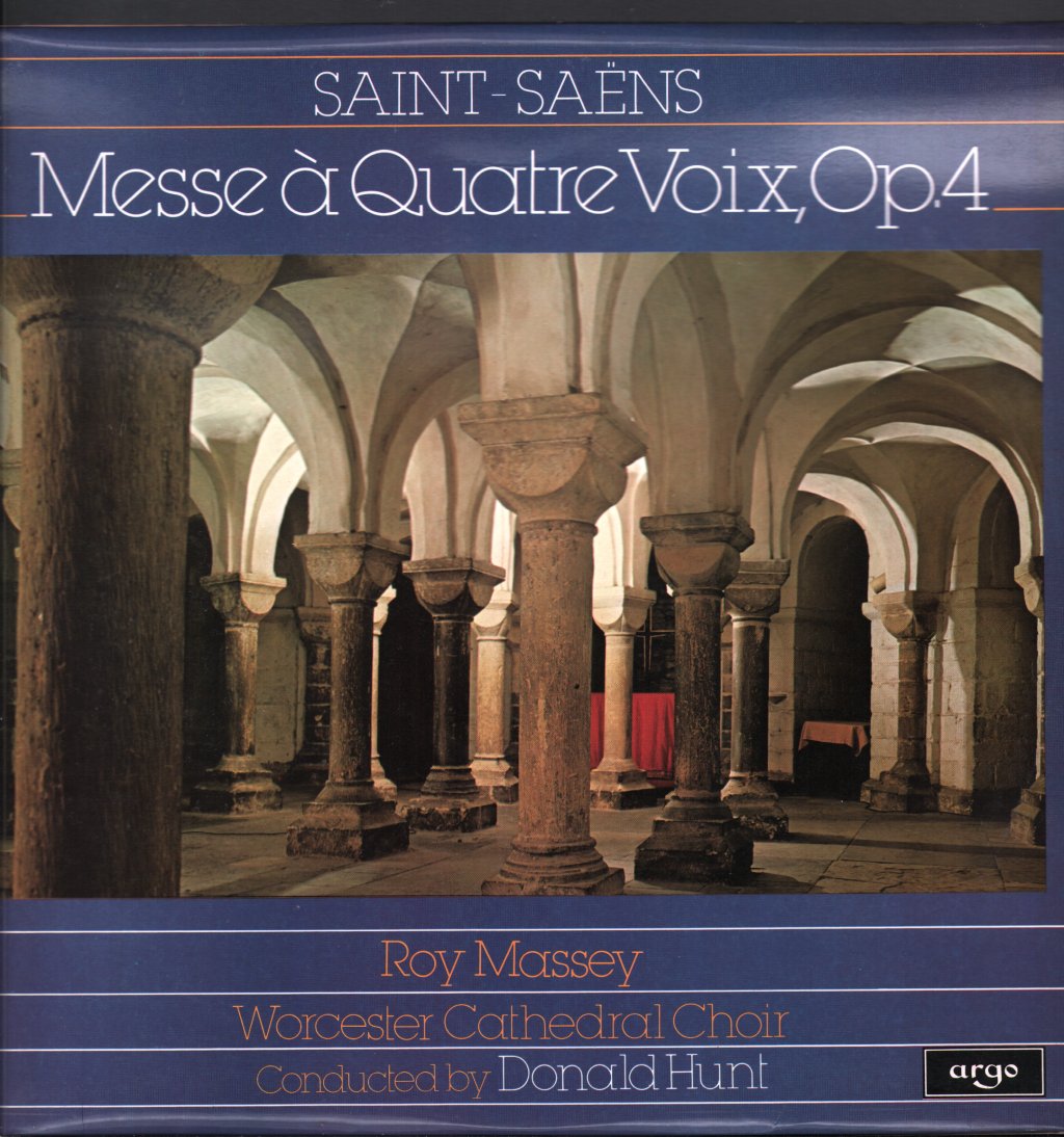 Roy Massey / Worcester Cathedral Choir / Donald Hunt - Saint-Saens - Messe a Quatre Voix, Op.4 - Lp