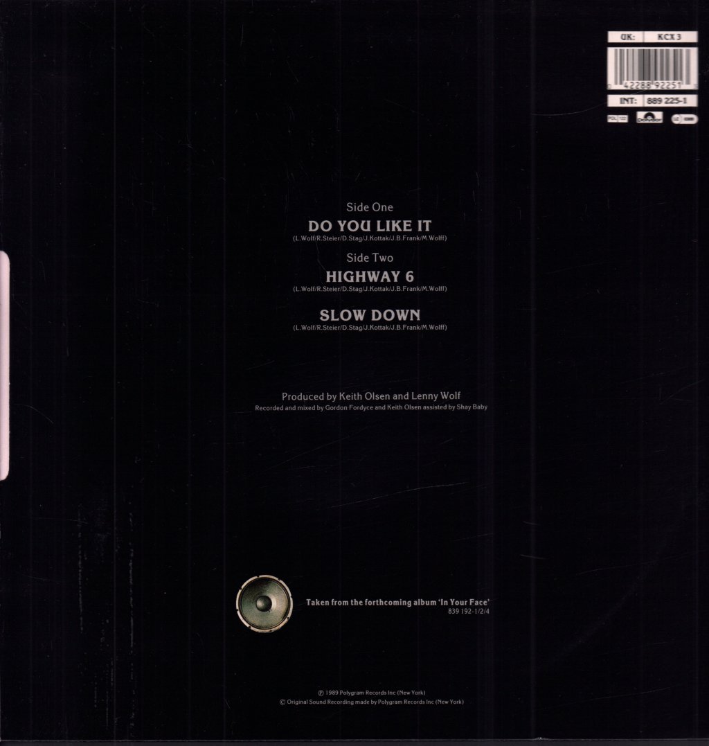 Kingdom Come (80'S/90'S Rock/Metal Group) - Do You Like It - 12 Inch