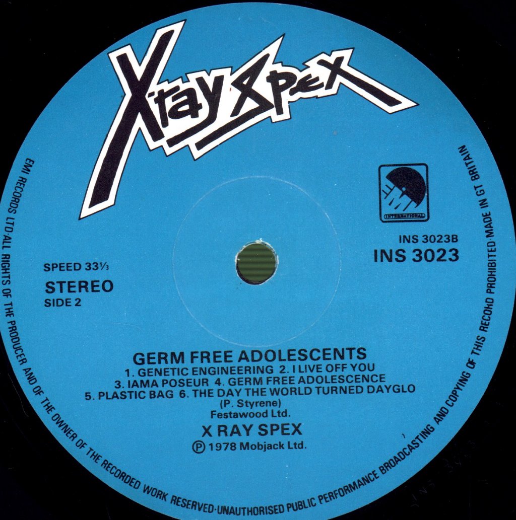 X-Ray Spex - Germ Free Adolescents - Lp