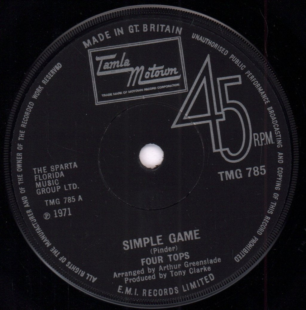 Four Tops - Simple Game - 7 Inch