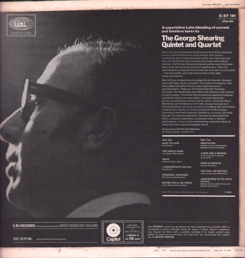 George Shearing - Fool On The Hill - Lp