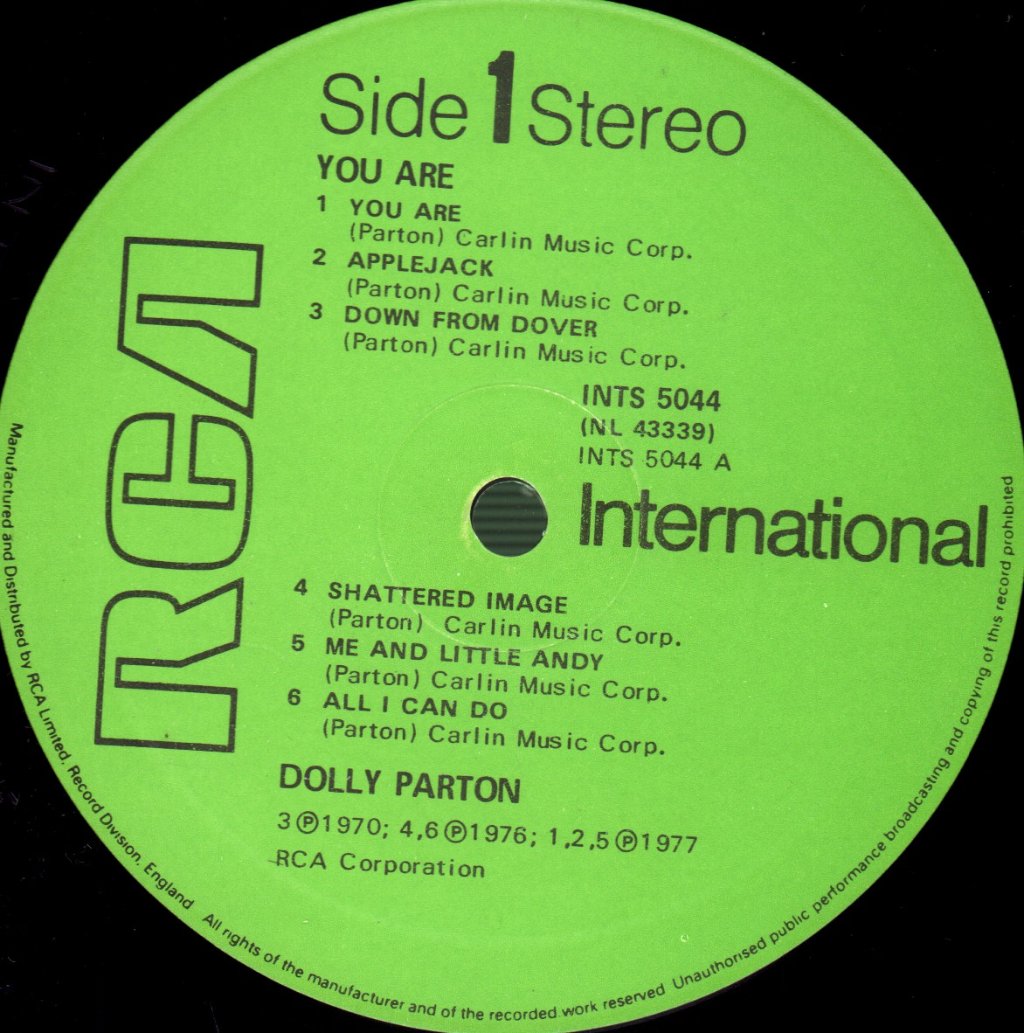 Dolly Parton - You Are - Lp