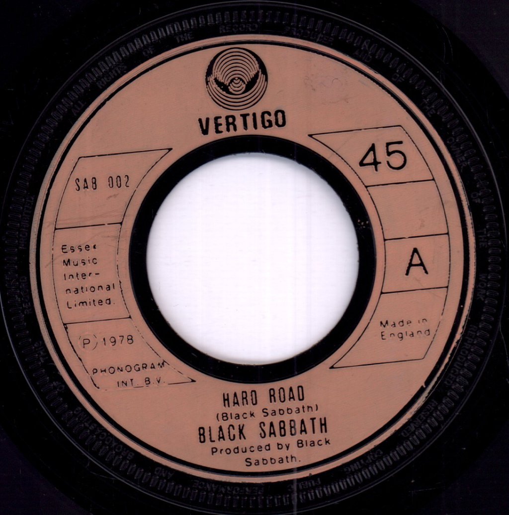 Black Sabbath - Hard Road - 7 Inch