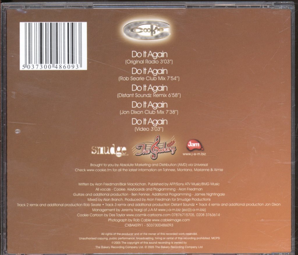 Cookie - Do It Again (The Remixes) - Cd