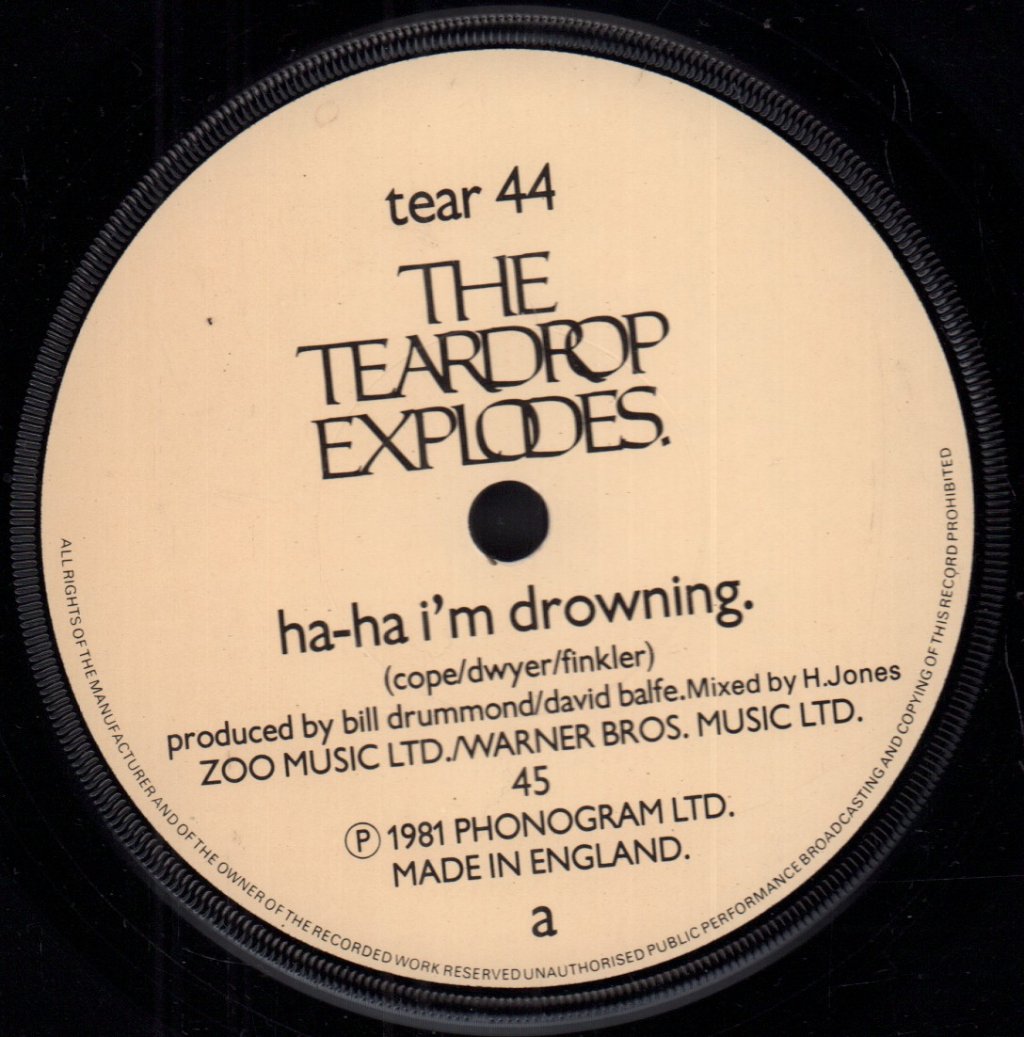 Teardrop Explodes - Ha Ha I'm Drowning - Double 7 Inch