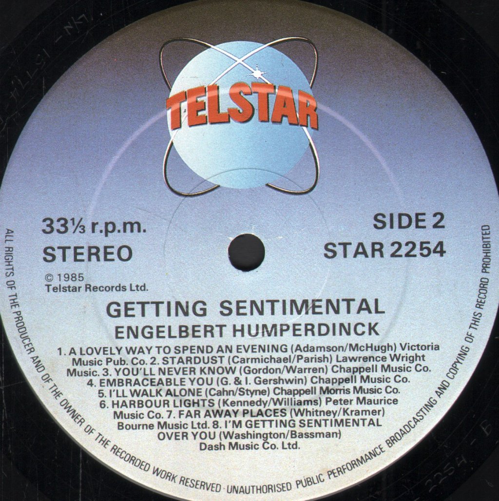 Engelbert Humperdinck - Getting Sentimental - Lp
