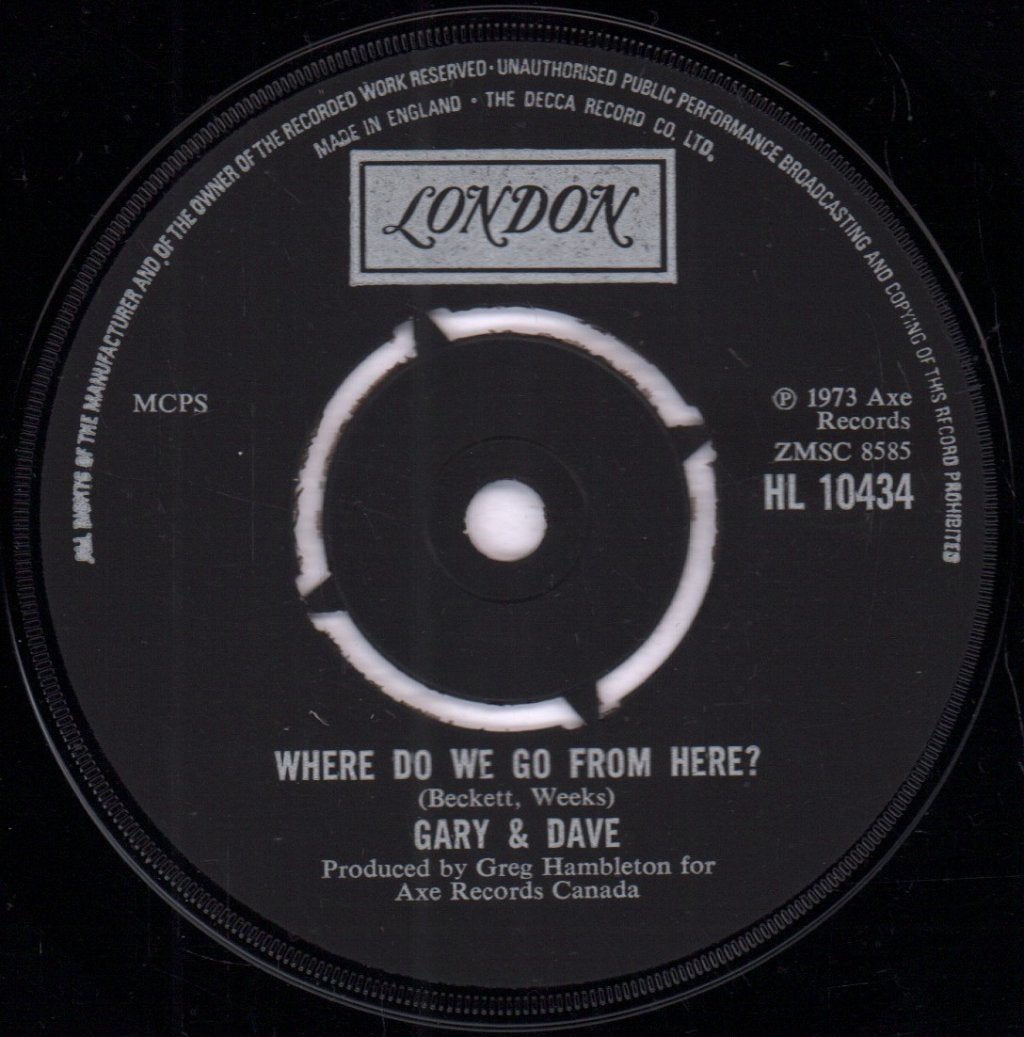 Gary And Dave - Could You Ever Love Me Again - 7 Inch