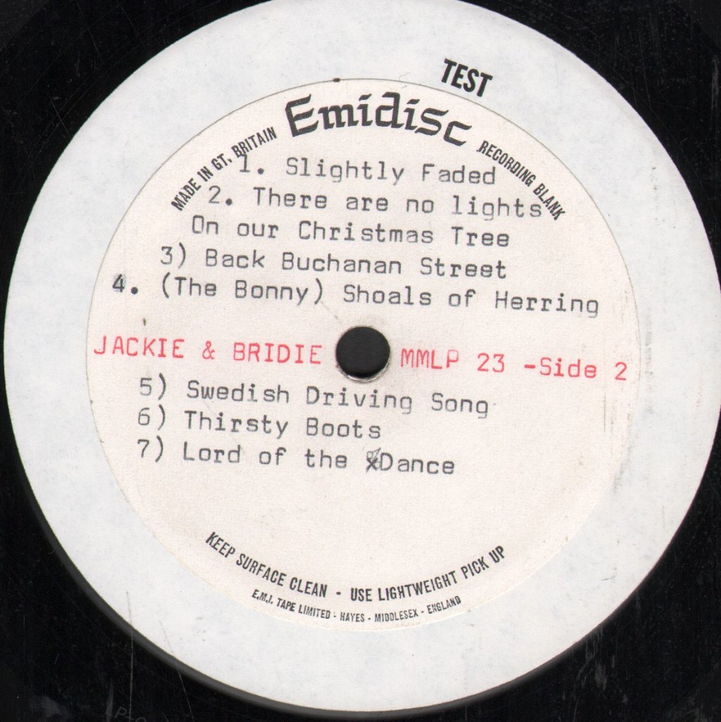 Jackie And Bridie - Live At The Liverpool Philharmonic - Lp
