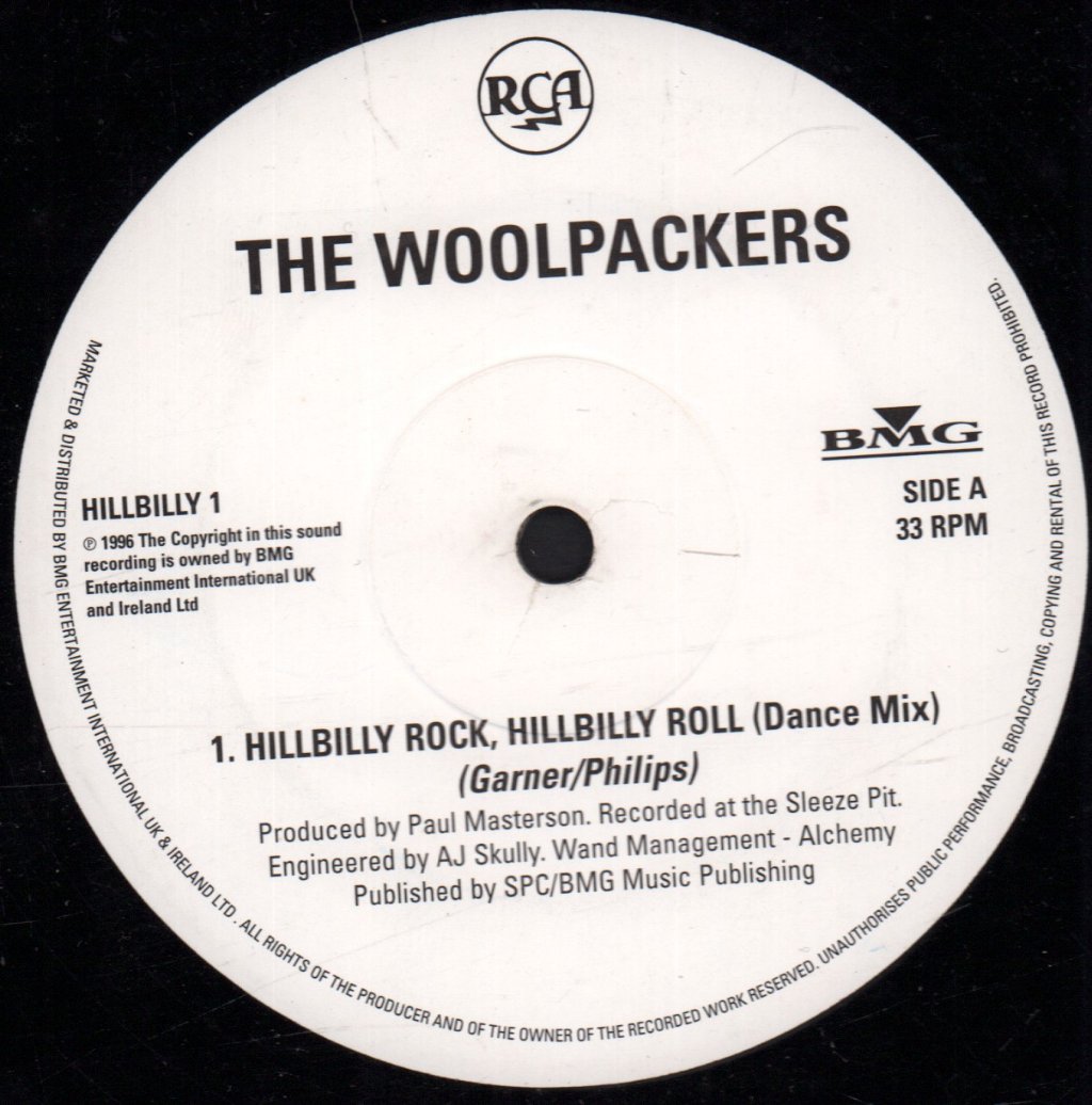 Woolpackers - Hillbilly Rock, Hillbilly Roll - 12 Inch
