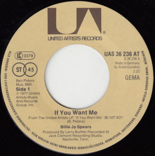 Billie Jo Spears - If You Want Me - 7 Inch