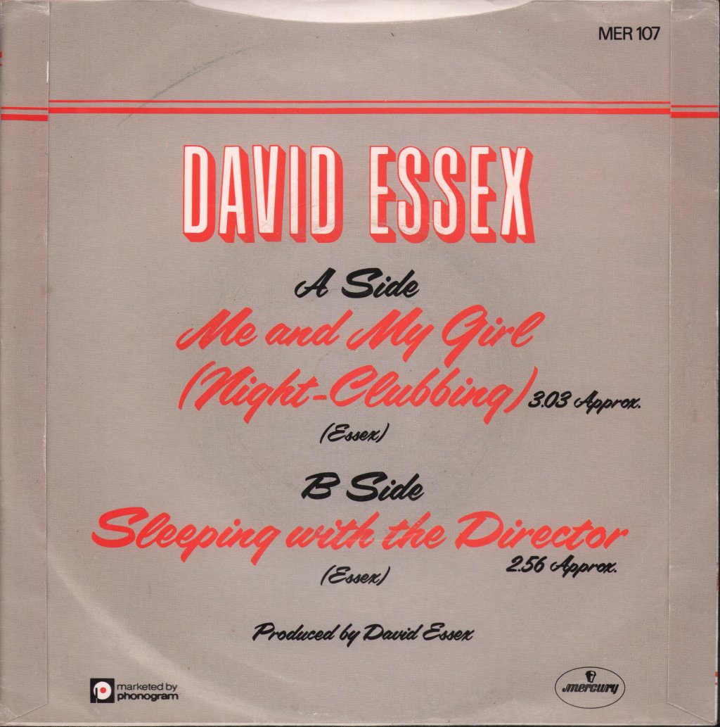 David Essex - Me And My Girl Night Clubbing - 7 Inch