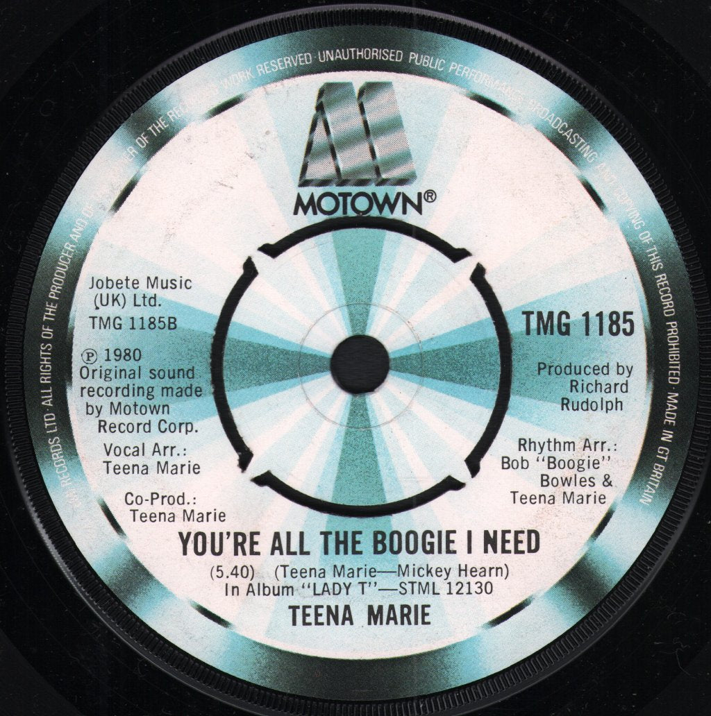 Teena Marie - Behind The Groove - 7 Inch