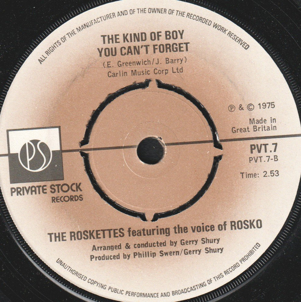 Rosko And The Roskettes - Jive - 7 Inch