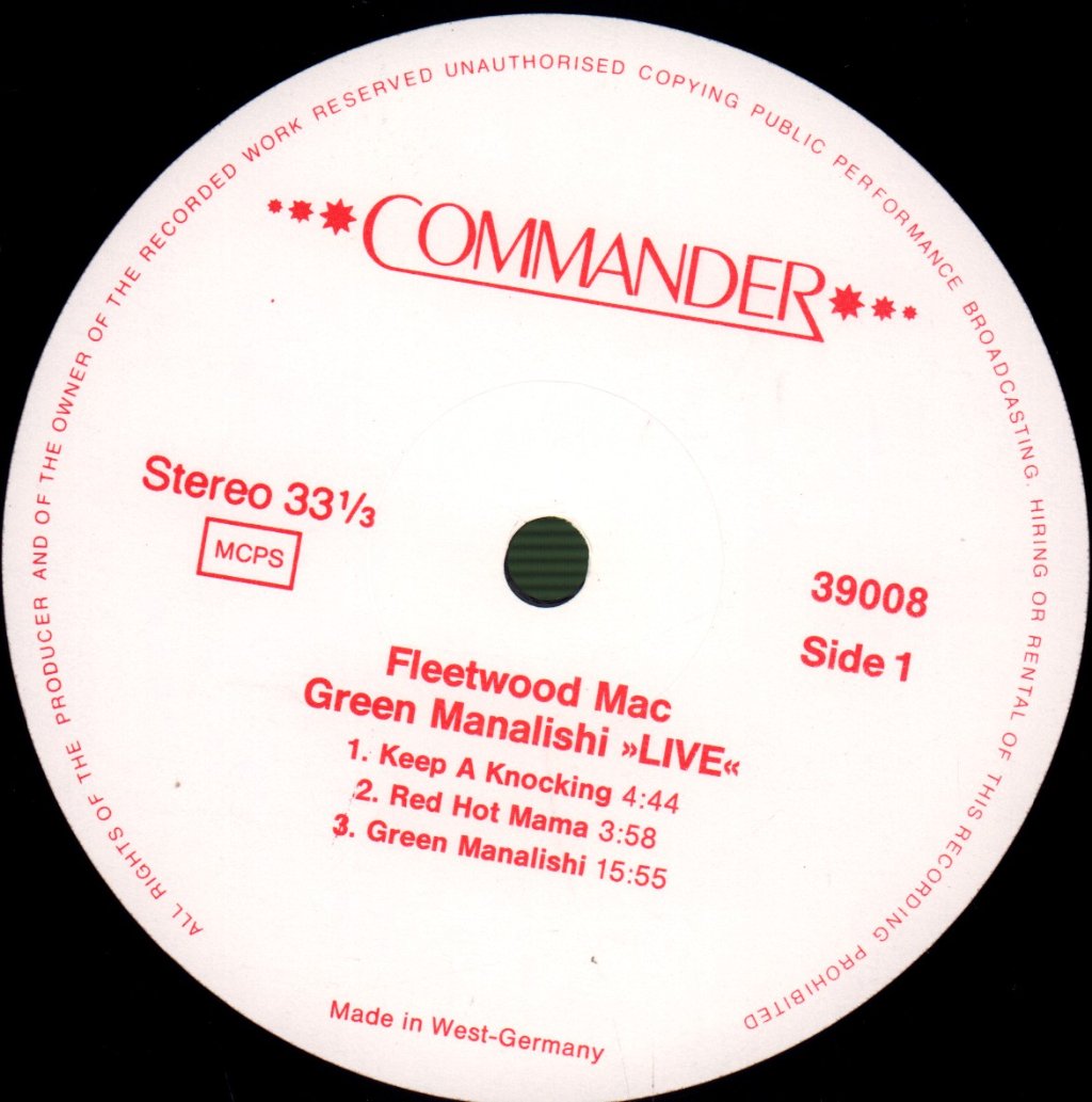 Fleetwood Mac - Green Manalishi Live - Lp