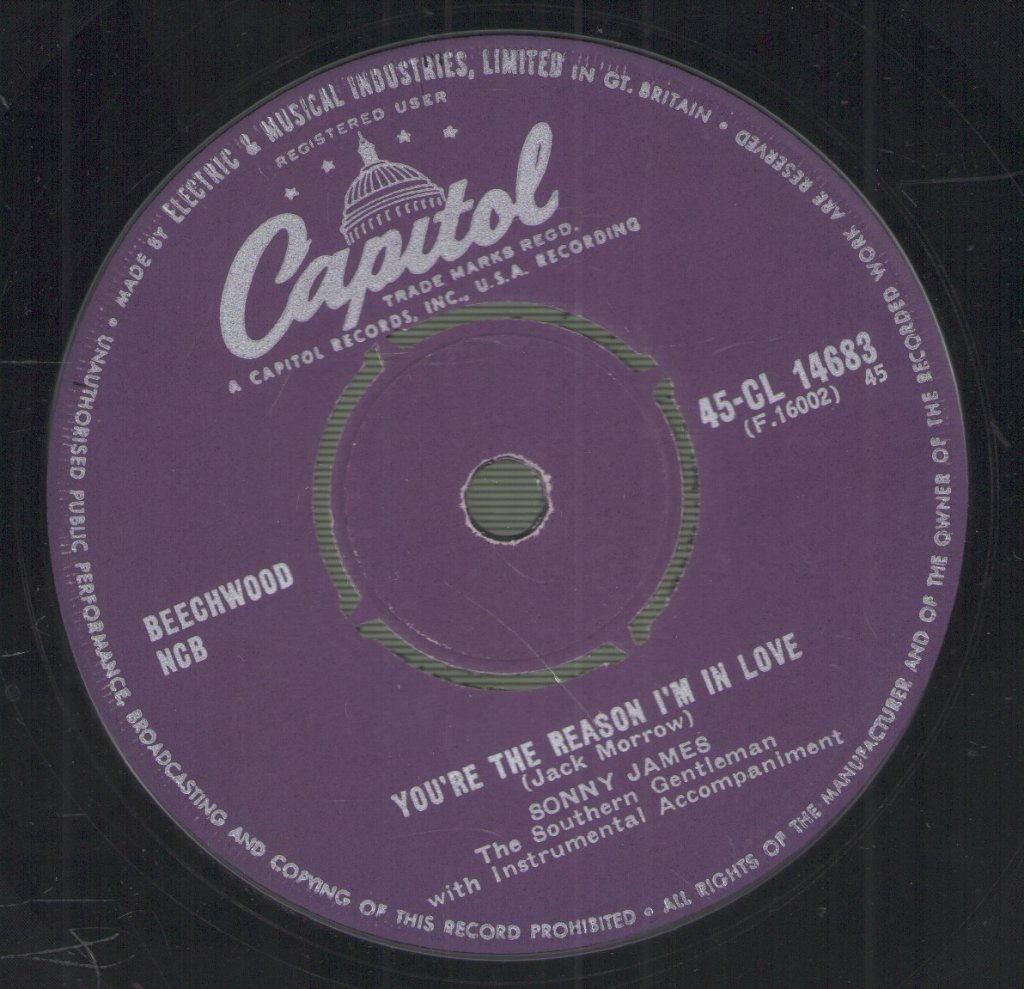 Sonny James - Young Love / You're The Reason I'm In Love - 7 Inch