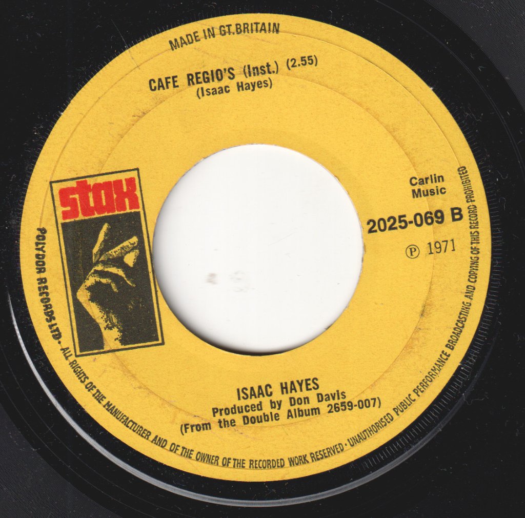 Isaac Hayes - Theme From Shaft - 7 Inch
