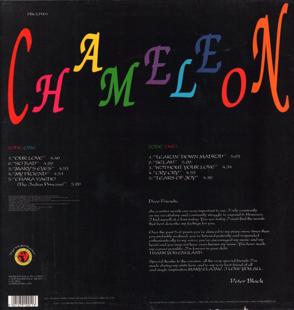 Peter Black - Chameleon - Lp
