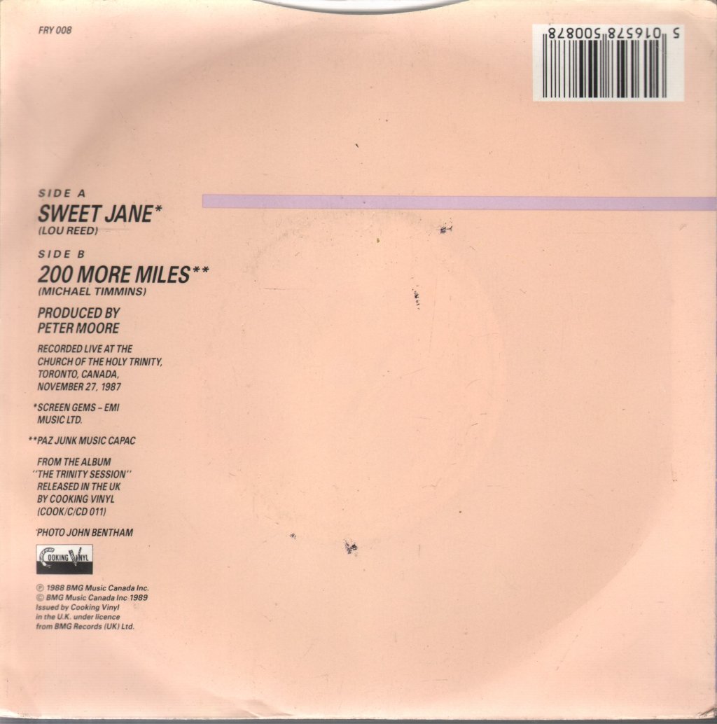 Cowboy Junkies - Sweet Jane - 7 Inch