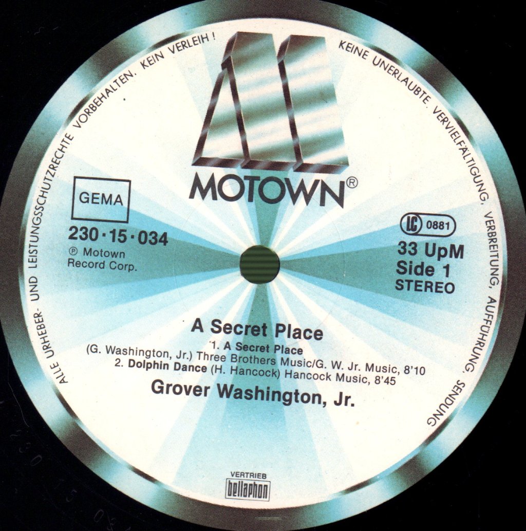 Grover Washington, Jr. - A Secret Place - Lp
