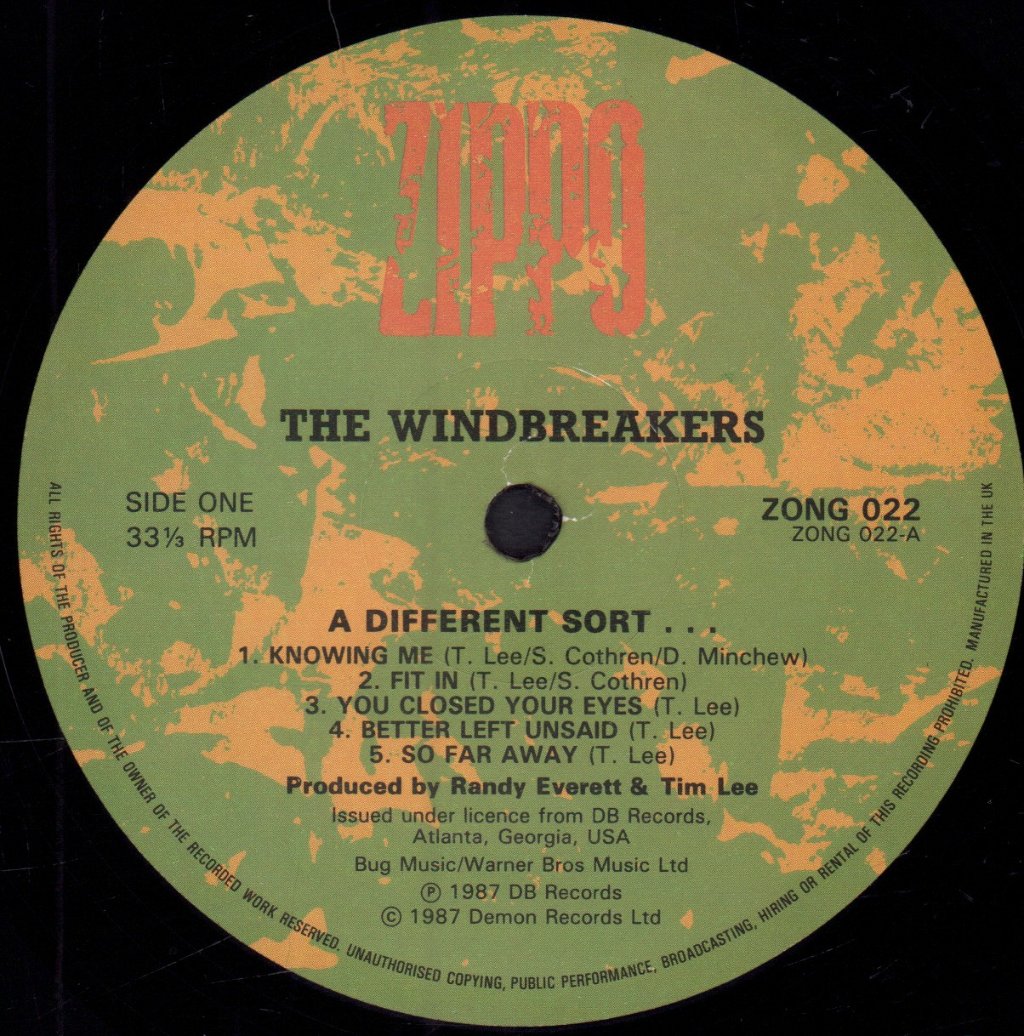 Windbreakers - A Different Sort - Lp