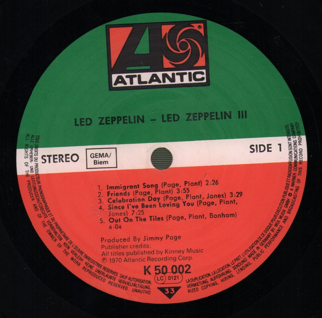 Led Zeppelin - 3 - Lp