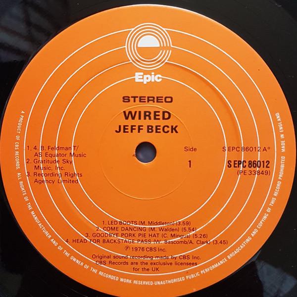 Jeff Beck - Wired - Lp