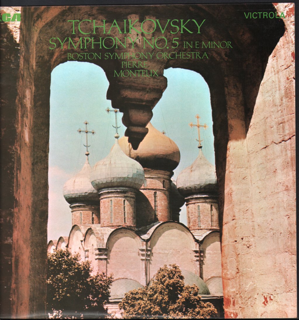 Pierre Monteux / Boston Symphony Orchestra - Tchaikovsky - Symphony No 5 In E Minor, Op. 64 - Lp