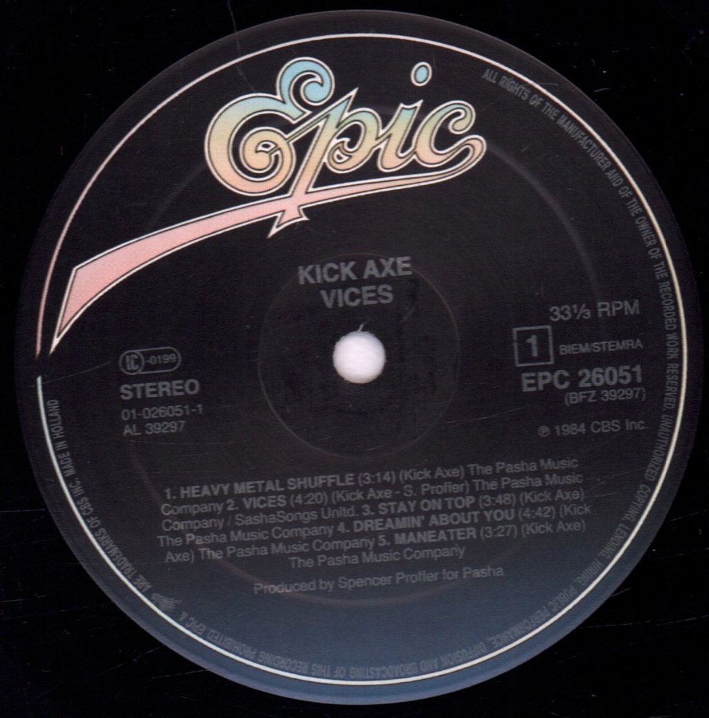 Kick Axe - Vices - Lp