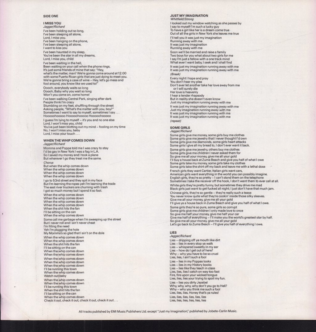 Rolling Stones - Some Girls - Lp