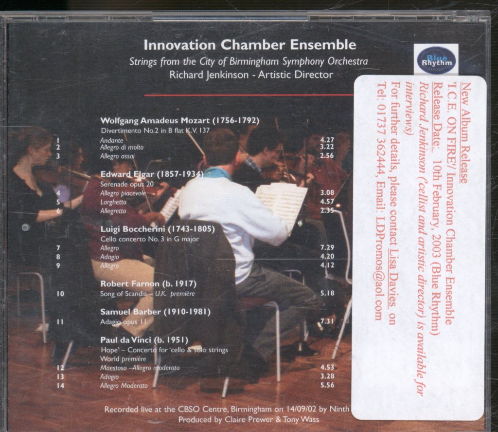 Innovation Chamber Ensemble - Ice On Fire - Cd