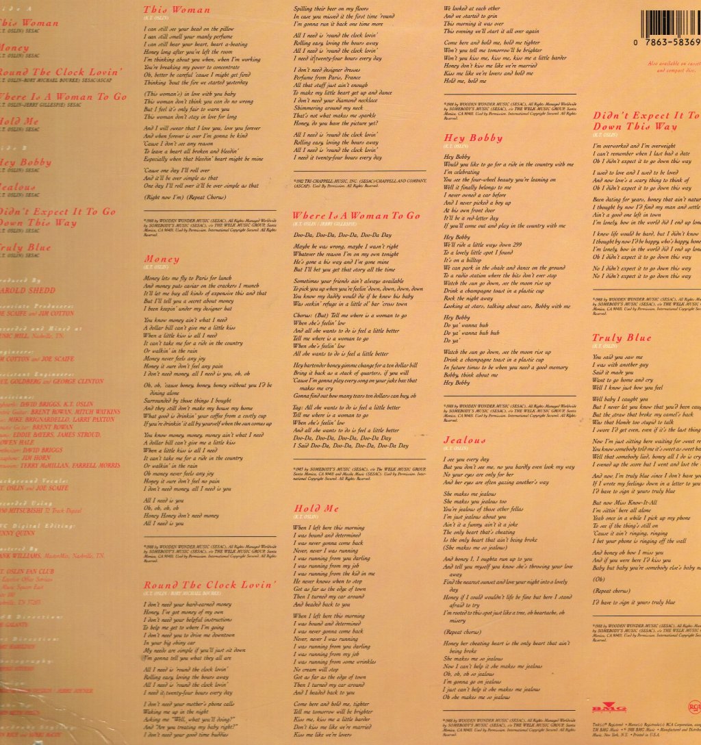 K.t. Oslin - This Woman - Lp