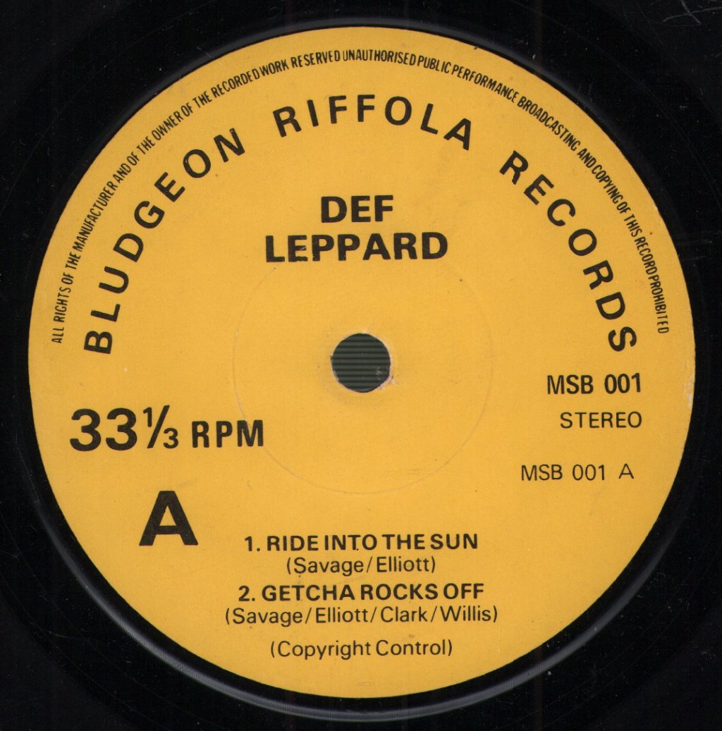 Def Leppard - Ride Into The Sun - 7 Inch