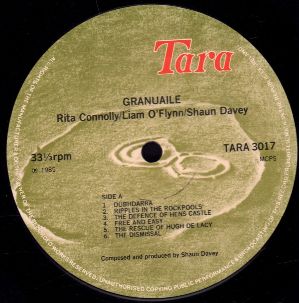 Shaun Davey And Rita Connolly - Granuaile - Lp