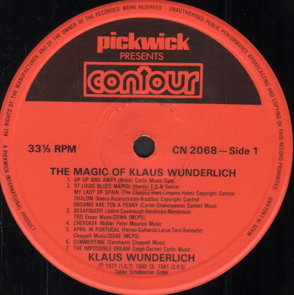 Klaus Wunderlich - Magic Of Klaus Wunderlich - Lp