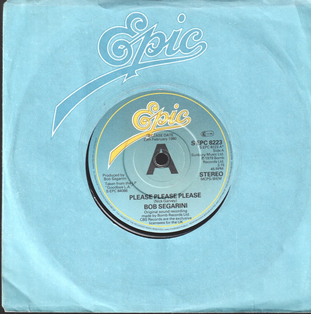 Bob Segarini - Please Please Please - 7 Inch