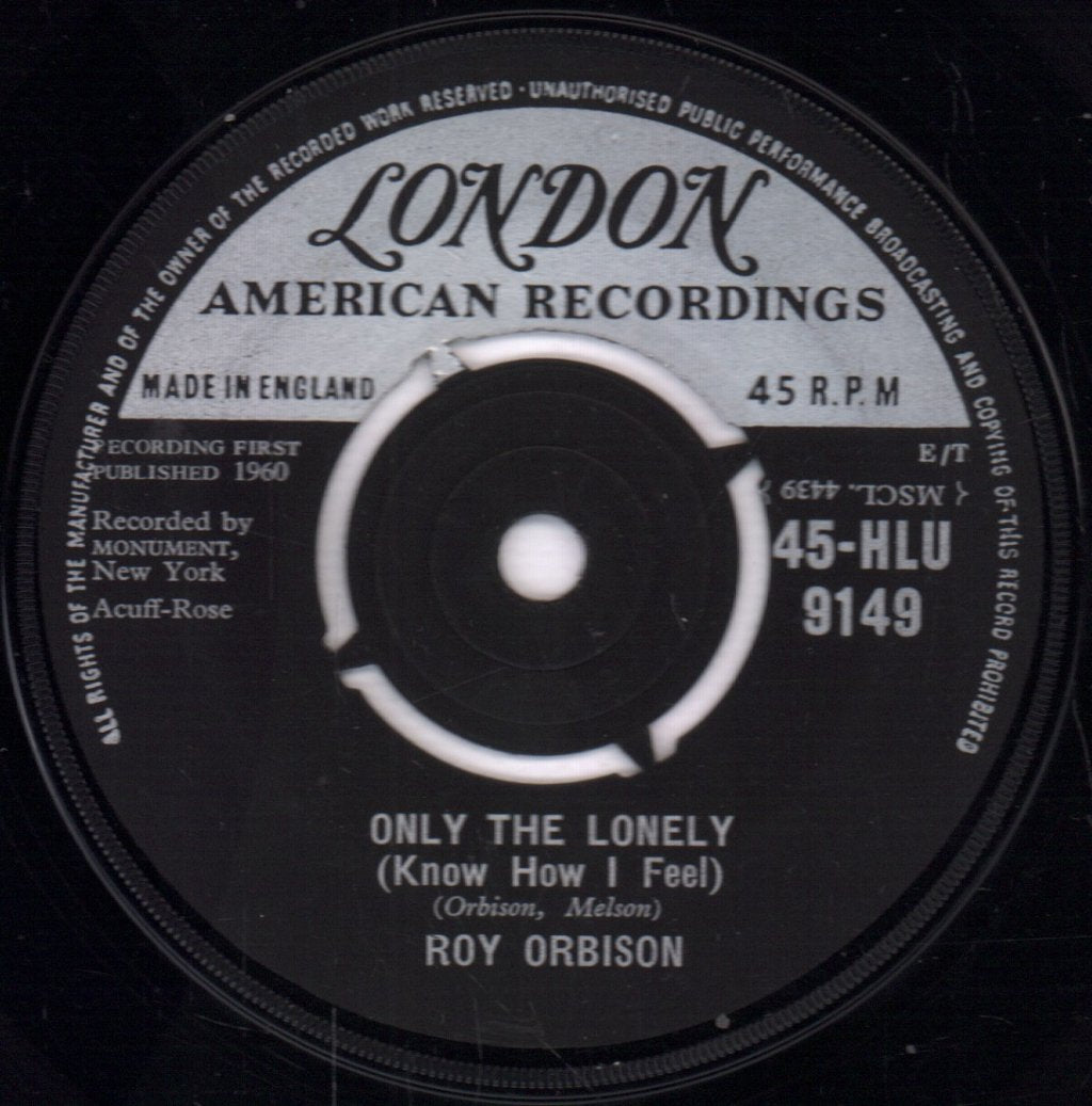 Roy Orbison - Only The Lonely - 7 Inch