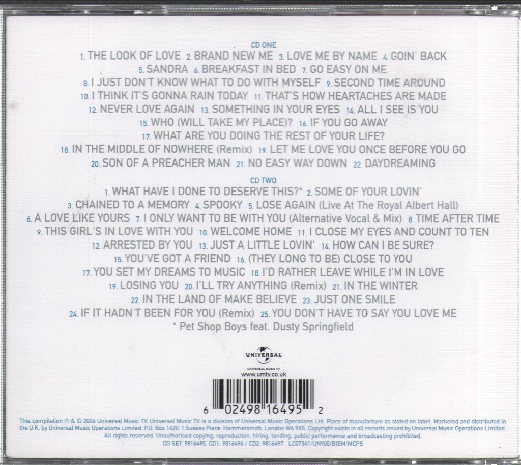 Dusty Springfield - Look Of Love - Double Cd