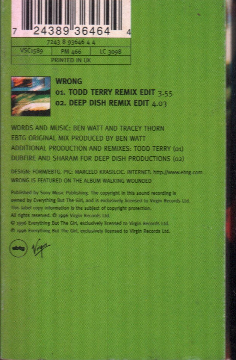 Everything But The Girl - Wrong - Cassette