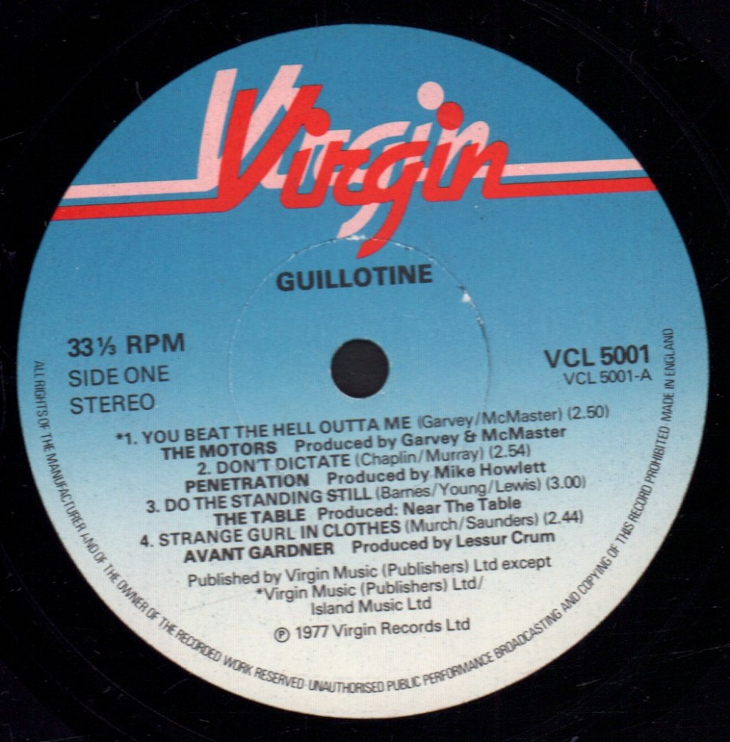 Various Artists - Guillotine Compilation - 10 Inch