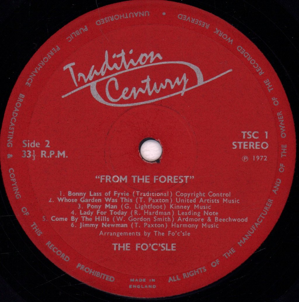 Fo'c'sle - From the Forest - Lp