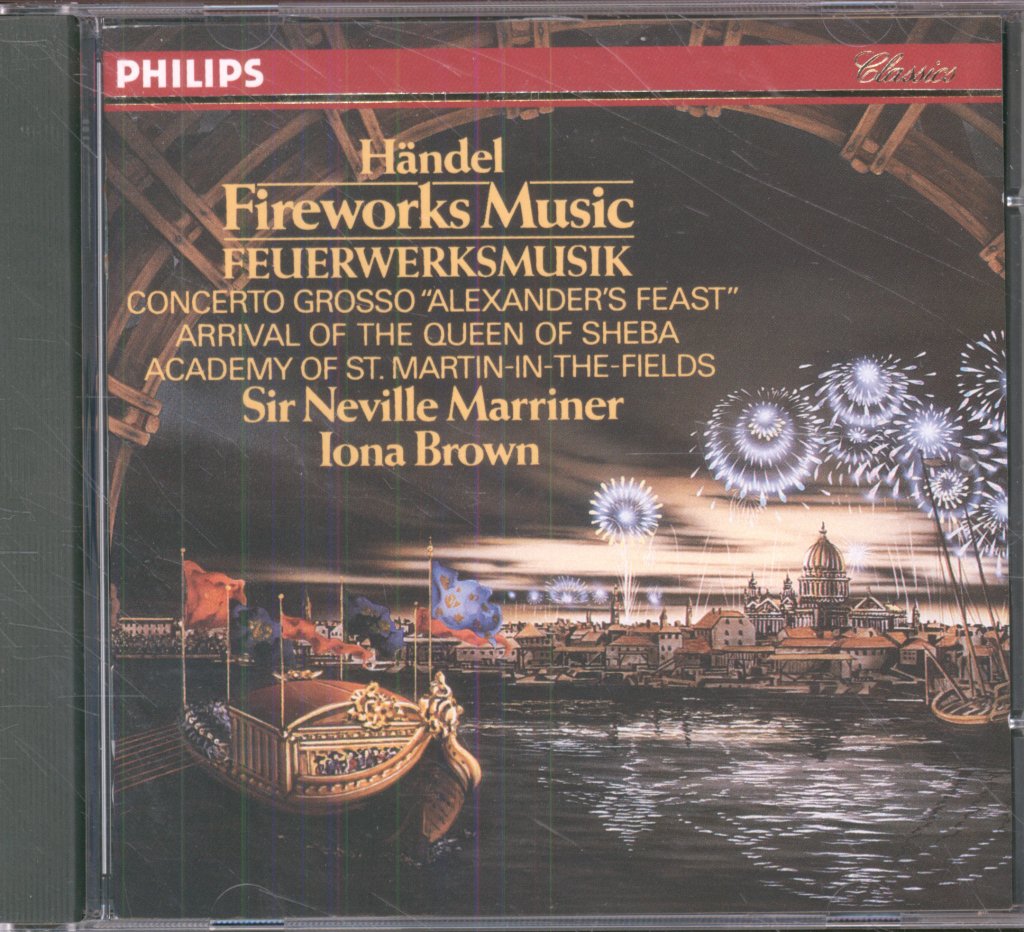 Academy Of St. Martin-in-the-Fields, Sir Neville Marriner, Iona Brown - Handel - Fireworks Music  = Feuerwerksmusik - Cd