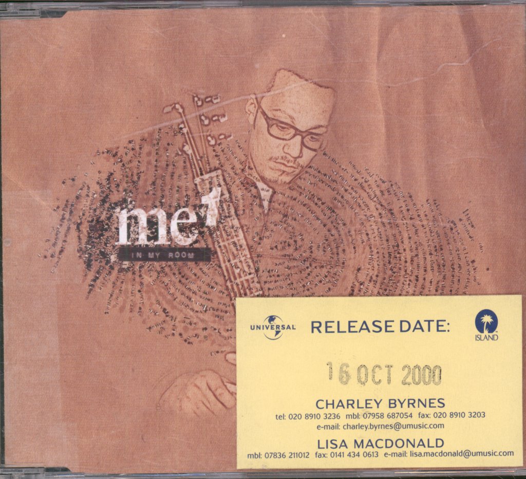 Me 1 Featuring Michelle Gayle - In My Room - Cd