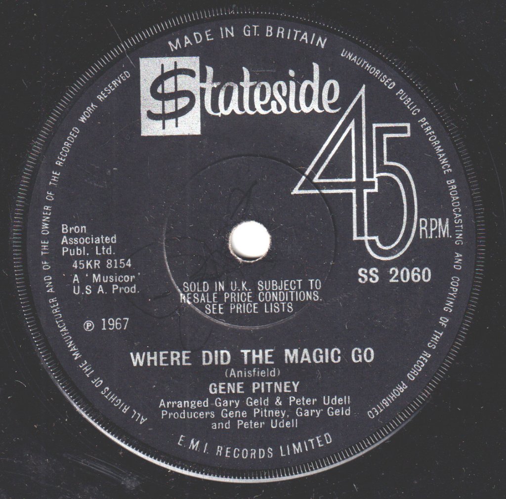 Gene Pitney - Something's Gotten Hold Of My Heart - 7 Inch