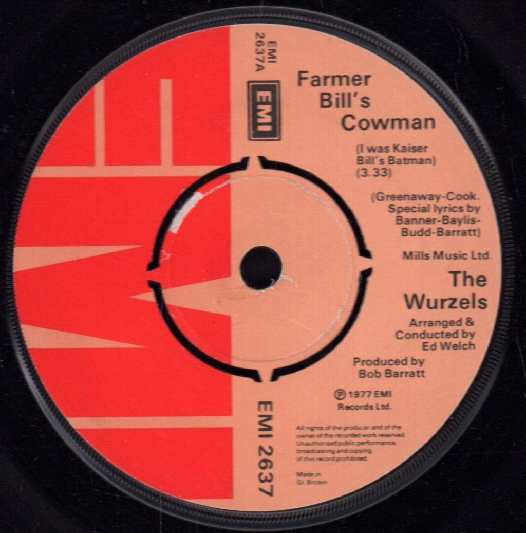 Wurzels - Farmer Bill's Cowman - 7 Inch